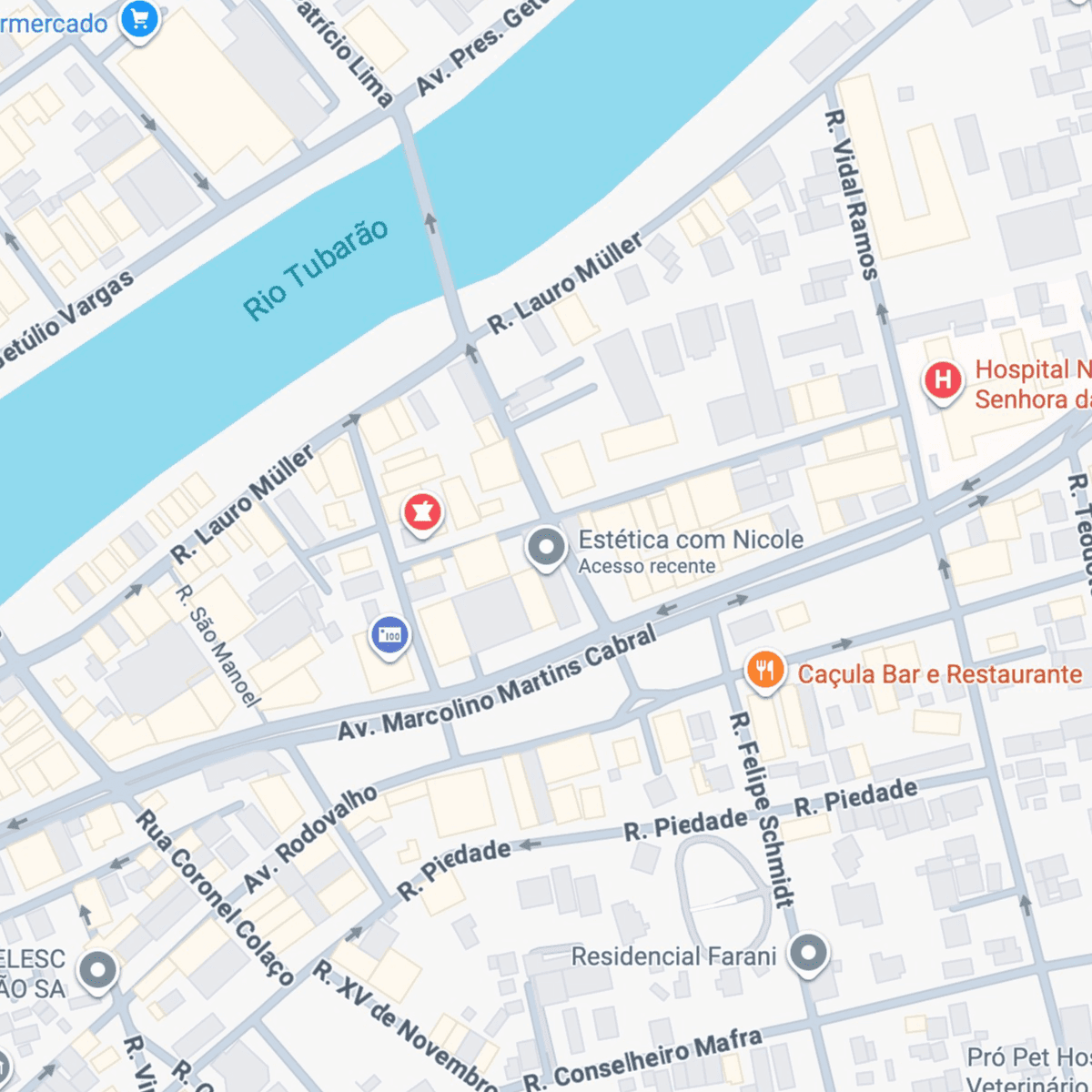 Mapa da localização